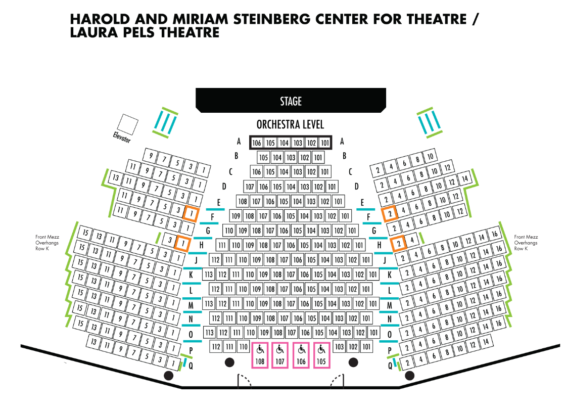 Pels Theater Seating Chart